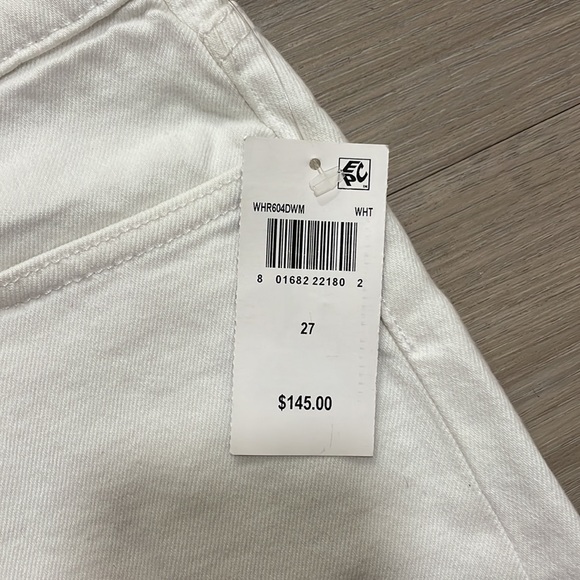 NWT HUDSON Zoeey high rise exposed button stretch shorts size 27 - Picture 5 of 7